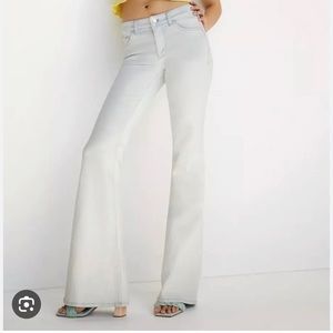 Pilcro Oceanus Denim Low Rise Flare Jeans Size 29